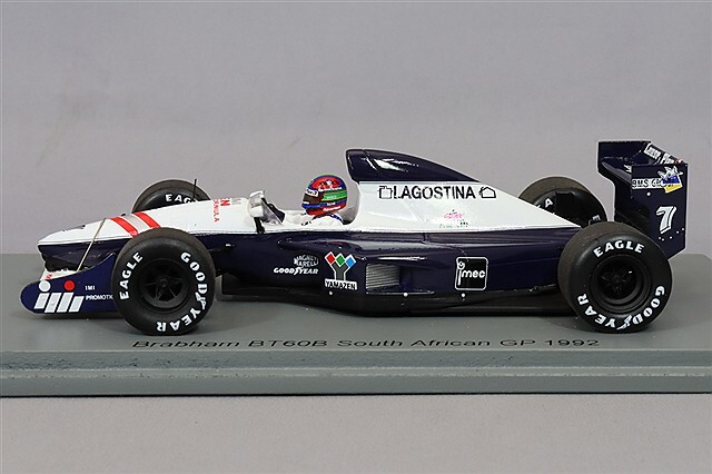スパーク 1/43 ブラバム BT60B 1992 F1 南アフリカGP #7 E.v.d.ポール