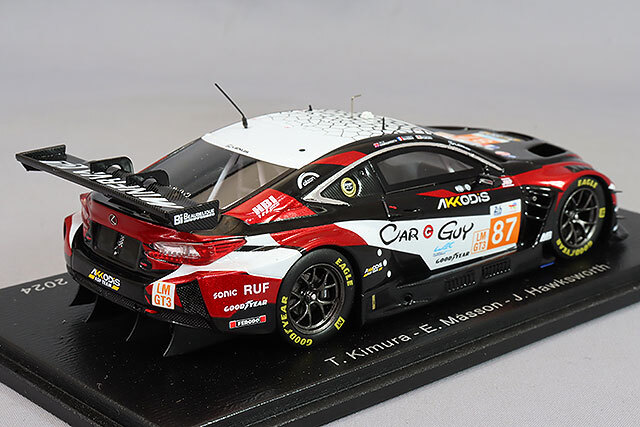スパーク spark 43 アコーディス ASP RC F GT3 2024 Spark 1:43 Lexus RC F GT3 #87 24小时LeMans 2024 Akkodis ASP