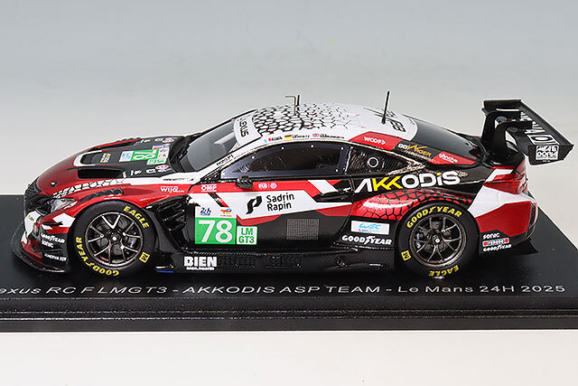 スパーク 1/43 レクサス RC F LMGT3 アコーディスASPチーム 2025