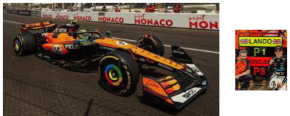 ☆予約品☆ スパーク 1/43 マクラーレン MCL39 2025 F1 モナコGP