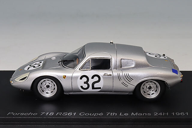 スパーク 1/43 ポルシェ 718 RS61 クーペ 1961 ルマン24H 7位 #32 E