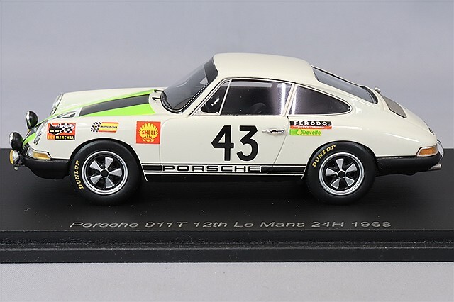 スパーク 1/43 ポルシェ 911T 1968 ルマン24H 12位 #43 J-P.Gaban / R