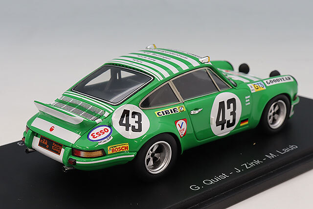 スパーク 1/43 ポルシェ カレラ RSR 2.8 ルマン24H 1973 #43 G