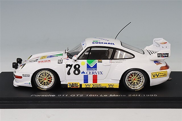 スパーク 1/43 ポルシェ 911 GT2 1995 ルマン24H 16位 #78 D.Ortion