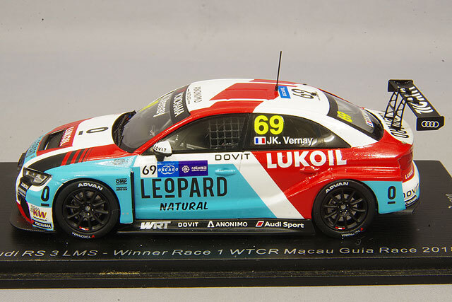 スパーク 1/43 アウディ RS 3 LMS 2018 WTCR マカオ ギア レース