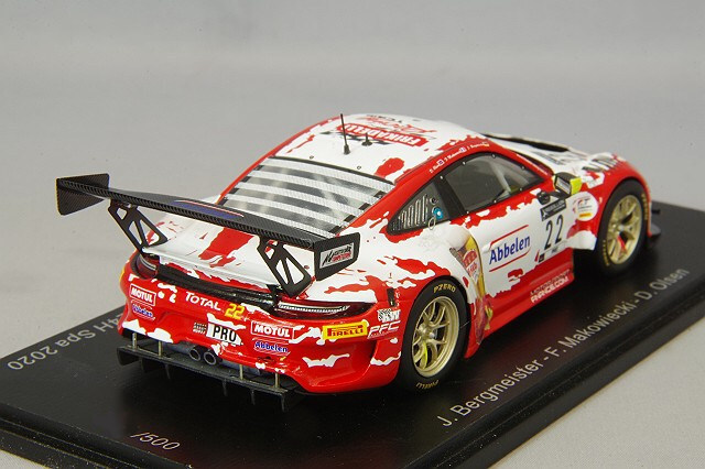 スパーク 1/43 ポルシェ 911 GT3R 2020 スパ24H 8位 #22 J