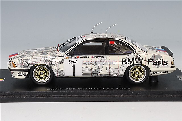 スパーク 1/43 BMW 635 Csi 1984 スパ24H #1 D.クエスター/H-J