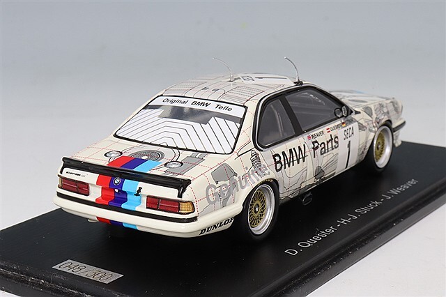スパーク 1/43 BMW 635 Csi 1984 スパ24H #1 D.クエスター/H-J