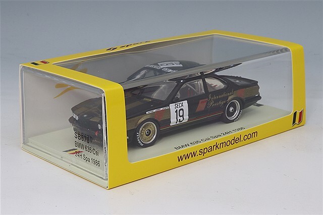 スパーク 1/43 BMW 635 Csi 1986 スパ24H #19 L.Guitteny / L.Robert