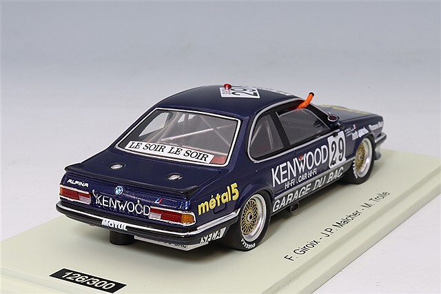 スパーク 1/43 BMW 635 Csi 1986 スパ24H #29 F.ジロイ/J-P.Malcher/M