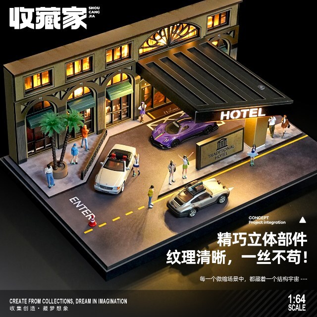 ☆予約品☆ 収蔵家 1/64 海外情景ジオラマ TRADITIONAL HOTEL