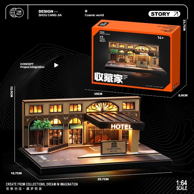 ☆予約品☆ 収蔵家 1/64 海外情景ジオラマ TRADITIONAL HOTEL