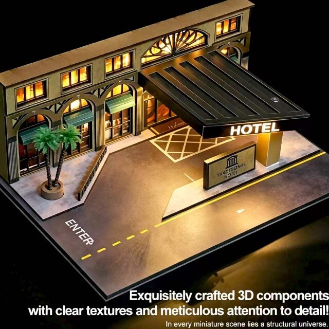 ☆予約品☆ 収蔵家 1/64 海外情景ジオラマ TRADITIONAL HOTEL
