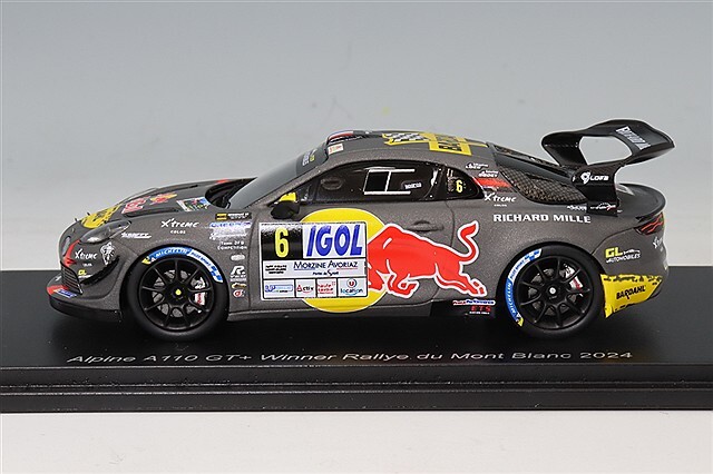 スパーク 1/43 アルピーヌ A110 GT+ 2024 ラリー モンブラン #6 S.ローブ