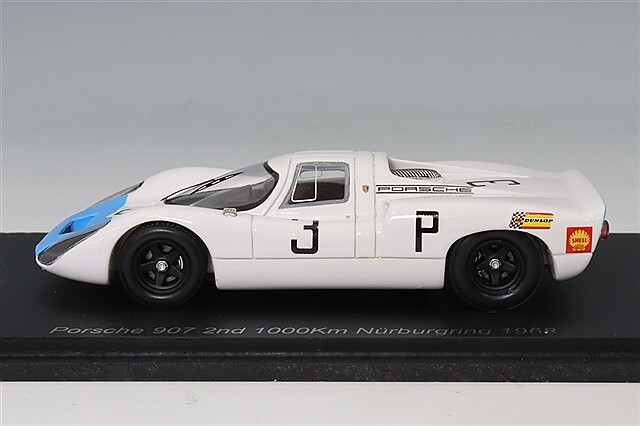 スパーク 1/43 ポルシェ 907 1968 ニュル1000km 2位 #3 H.ヘルマン/R