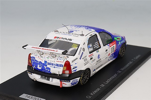 スパーク 1/43 ダチア ロガン 2023 ニュル24H #118 O.Kriese / M