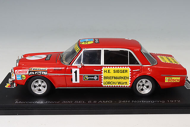 スパーク 1/43 メルセデスベンツ 300 SEL 6.8 AMG 1972 ニュルブルク