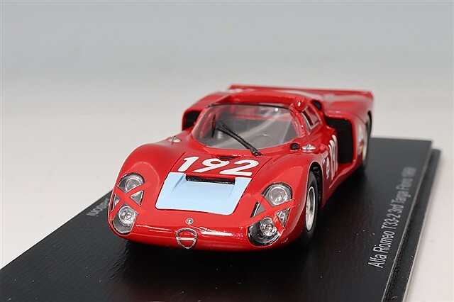 スパーク 1/43 アルファロメオ T33-2 1968 タルガフローリオ 3位 #192