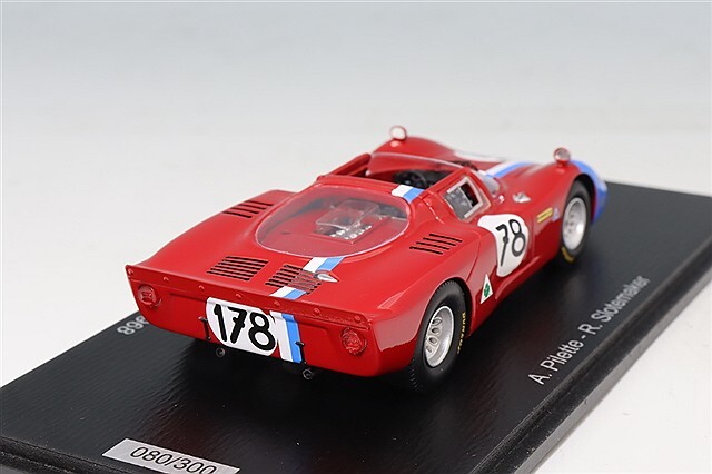 スパーク 1/43 アルファロメオ T33-2 1968 タルガフローリオ 5位 #178