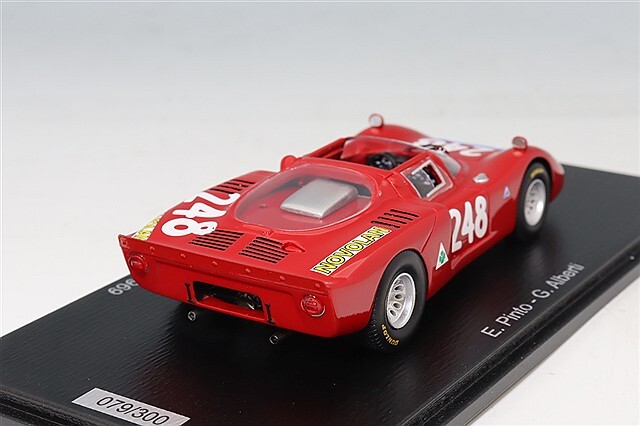 スパーク 1/43 アルファロメオ T33-2 1969 タルガフローリオ 5位 #248