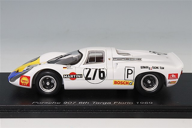 スパーク 1/43 ポルシェ 907 1969 タルガフローリオ 6位 #276 G.Koch