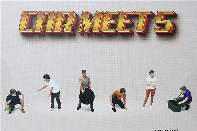 アメリカンジオラマ 1/64 フィギュア カーミート5 6体セット