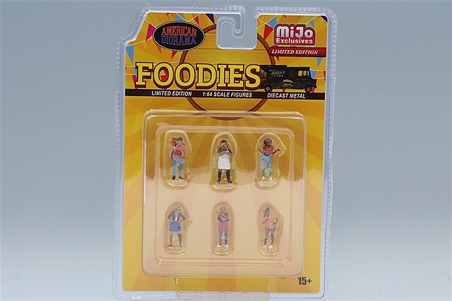 Mijo特注】 アメリカンジオラマ 1/64 フィギュア フーディーズ 6個セット