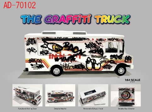 アメリカンジオラマ 1/64 フードトラック グラフィティスタイル