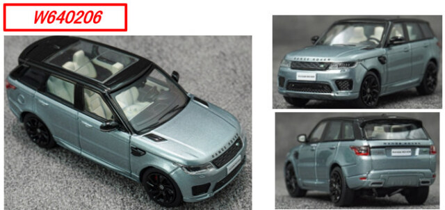 サンスター 1/64 レンジローバー スポーツ 2018 シルバー ブラックホイール