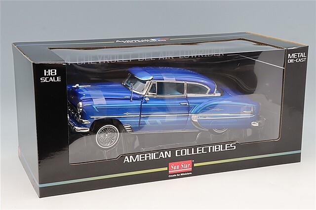 サンスター 1/18 シボレー ベルエア ハードトップクーペ ローライダー