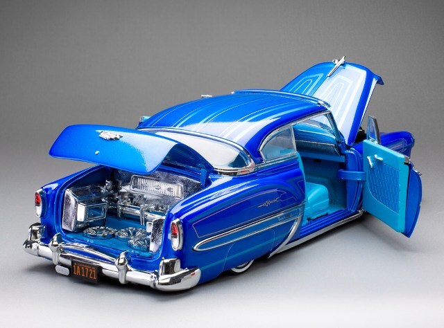 58 ベルエア　ローライダー　1/18　　改造　激レア サンスター 1/18 シボレー ベルエア ハードトップクーペ ローライダー