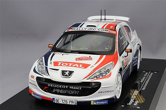 サンスター 1/18 プジョー 207 S2000 2011 ラリー モンテカルロ