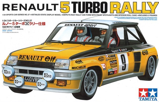 タミヤ プラモデル 1/24 スポーツカーシリーズ No.27 ルノー 5 (サンク