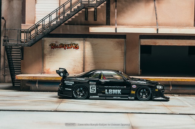 MINIGT LB-ER34 スーパーシルエット スカイライン ブラック BL MINIGT Nissan LB-ER34 スーパーシルエット Black BL - メルカリ