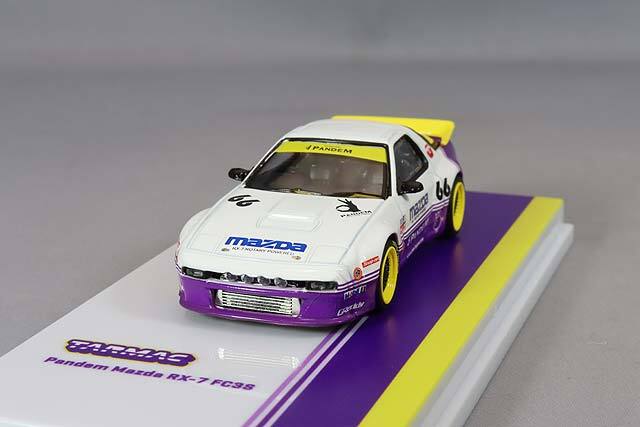 Tarmac 1/64 パンデム マツダ RX-7 FC3S ホワイト/パープル