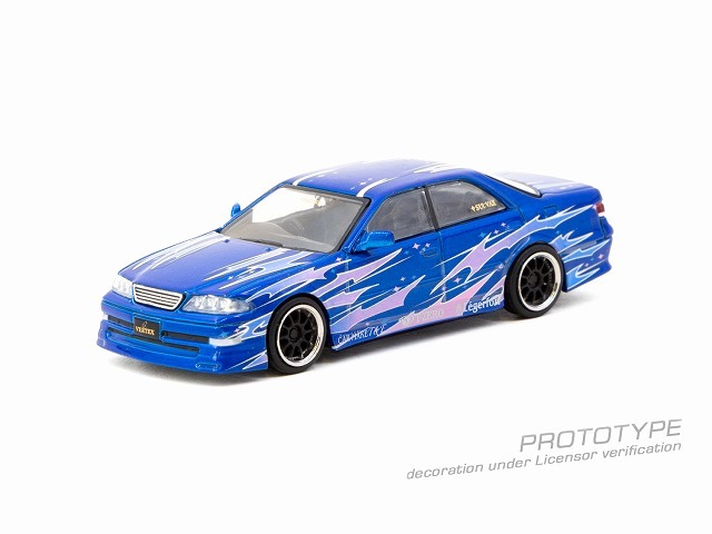 Tarmac 1/64 VERTEX トヨタ マークII JZX100 ブルーメタリック