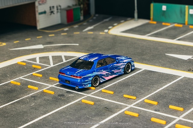 Tarmac 1/64 VERTEX トヨタ マークII JZX100 ブルーメタリック