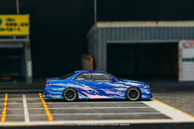 Tarmac 1/64 VERTEX トヨタ マークII JZX100 ブルーメタリック
