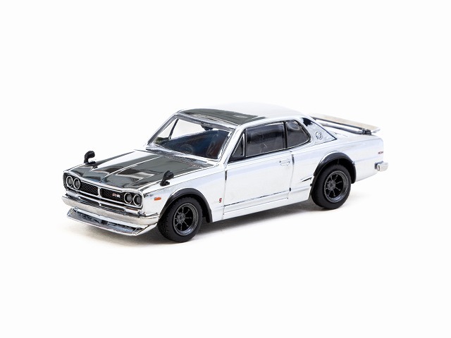 し*ん様 【土日限定格安オークション・訳あり動作確認済み】SKY TRACK 保 Tarmac 1/64 スカイライン HT 2000GT-R シルバークローム スペシャル