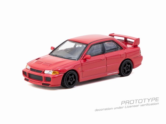 万邦の神専用　当時物　AND1 BALLER 3点SET ☆予約品☆ Tarmac 1/64 三菱 ランサー GSR エボリューション III レッド