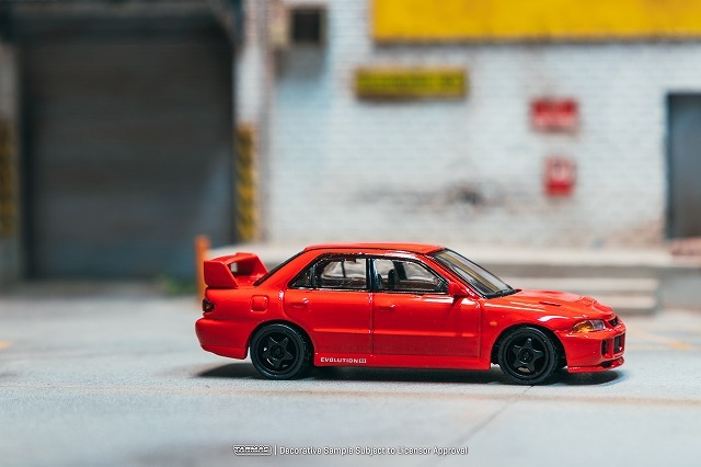 ☆予約品☆ Tarmac 1/64 三菱 ランサー GSR エボリューション III レッド