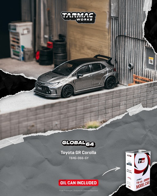 Tarmac 1/64 トヨタ GR カローラ グレー