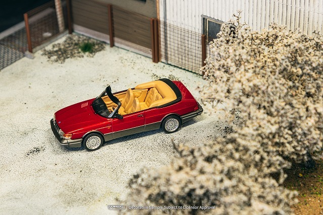 Tarmac 1/64 サーブ 900 ターボ コンバーチブル レッド