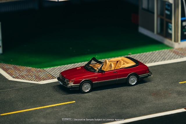 Tarmac 1/64 サーブ 900 ターボ コンバーチブル レッド