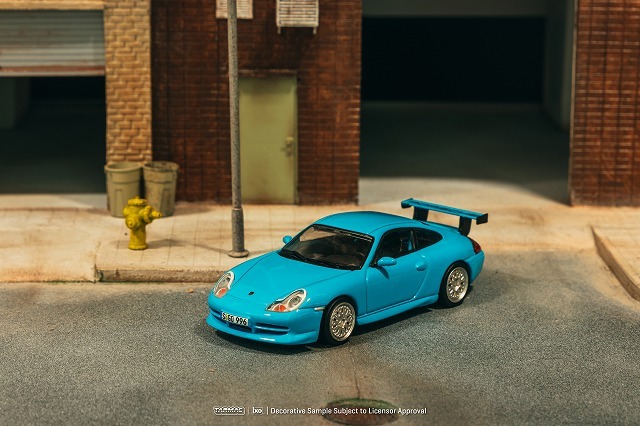 ☆予約品☆ Tarmac 1/64 ポルシェ 911 GT3 (type 996) ライトブルー