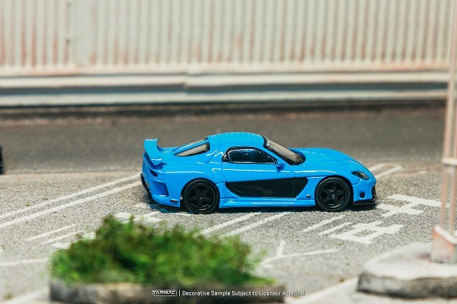 Tarmac 1/64 マツダ RX-7 ヴェイルサイド フォーチュン7 ブルー
