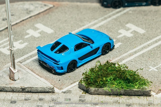 Tarmac 1/64 マツダ RX-7 ヴェイルサイド フォーチュン7 ブルー
