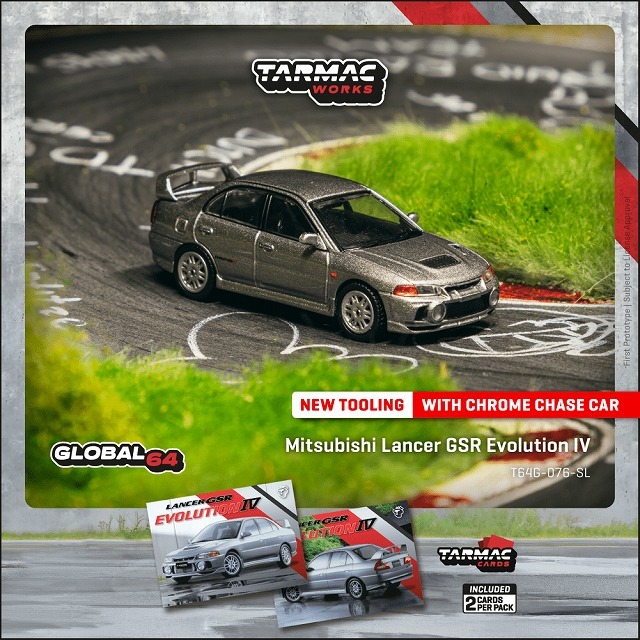 Tarmac 1/64 三菱 ランサー GSR エボリューション IV シルバー