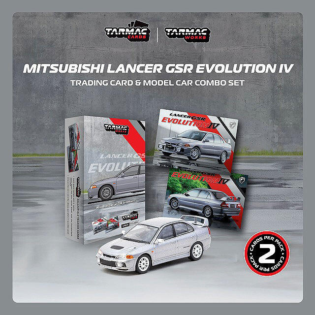 Tarmac 1/64 三菱 ランサー GSR エボリューション IV シルバー
