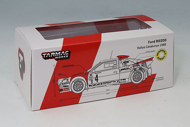 Tarmac 1/64 フォード RS200 カタルーニャラリー 1986 #4 A.ザニーニ/J